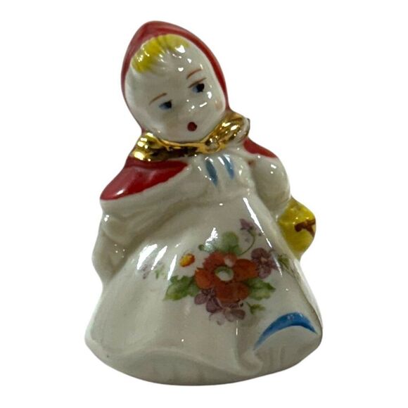 Vintage Hull Painted Red Riding Hood Salt OR Pepper Shaker 3.25" Replacement - Picture 4 of 4